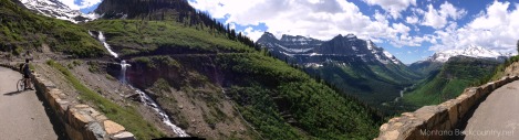 photo of biking Going to the Sun Road in Glacier National Park, June