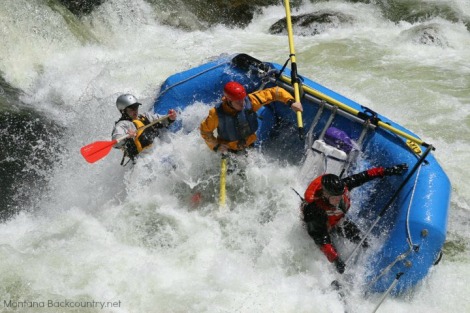 photo of raft in Lochsa Falls, Lochsa River