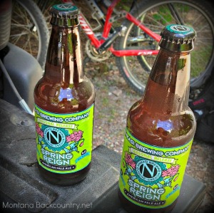 photo of beers and bike, spring reign, ninkasi